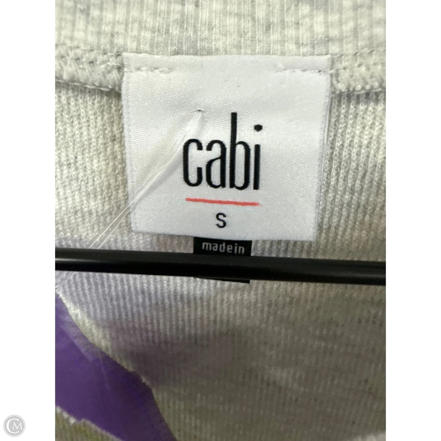 Top Long Sleeve By Cabi In Grey, Size: S