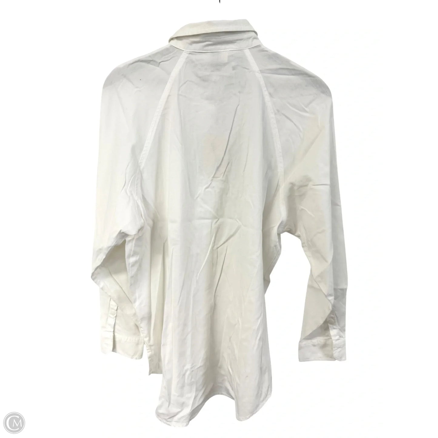Blouse Long Sleeve By Universal Thread In White, Size: M