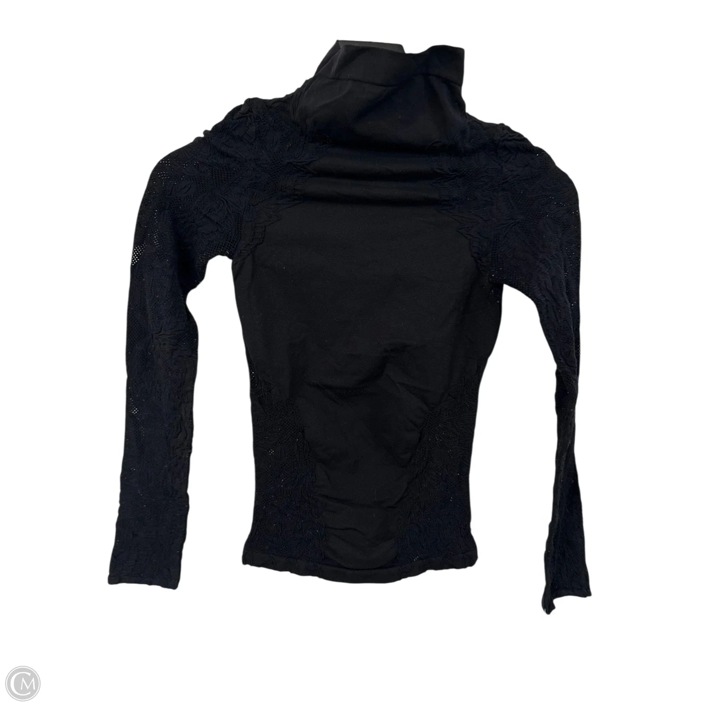 Top Long Sleeve By Free People In Black, Size: S