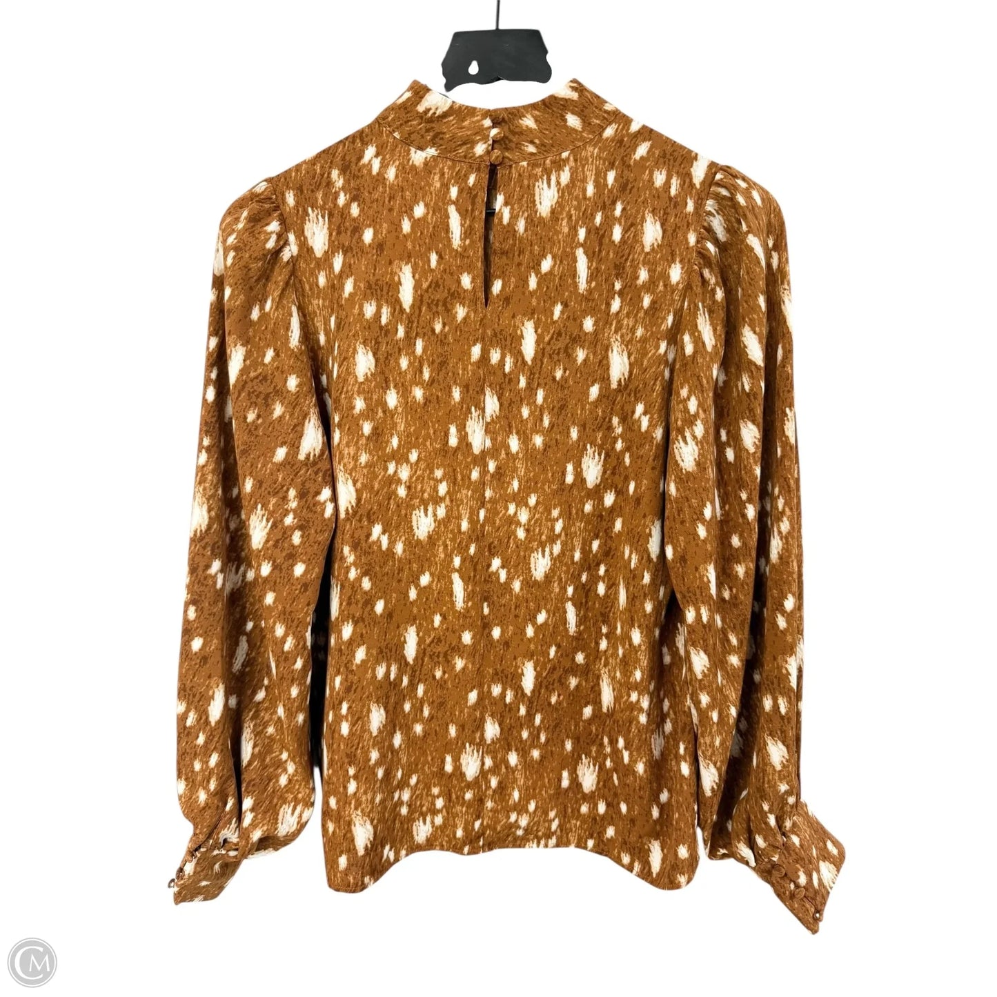 Top Long Sleeve By Philosophy In Brown, Size: S