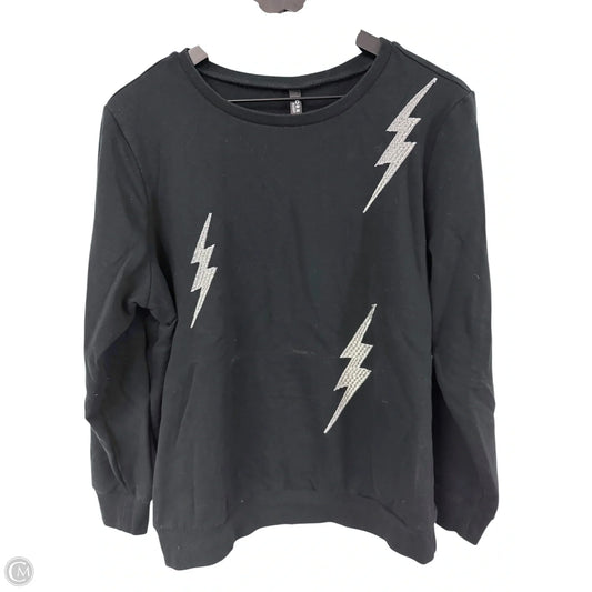 Sweatshirt Crewneck By Torrid In Black, Size: Xl