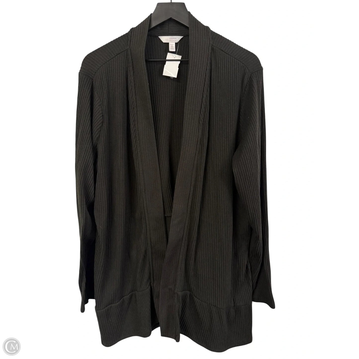 Cardigan By Lc Lauren Conrad In Black, Size: 3x