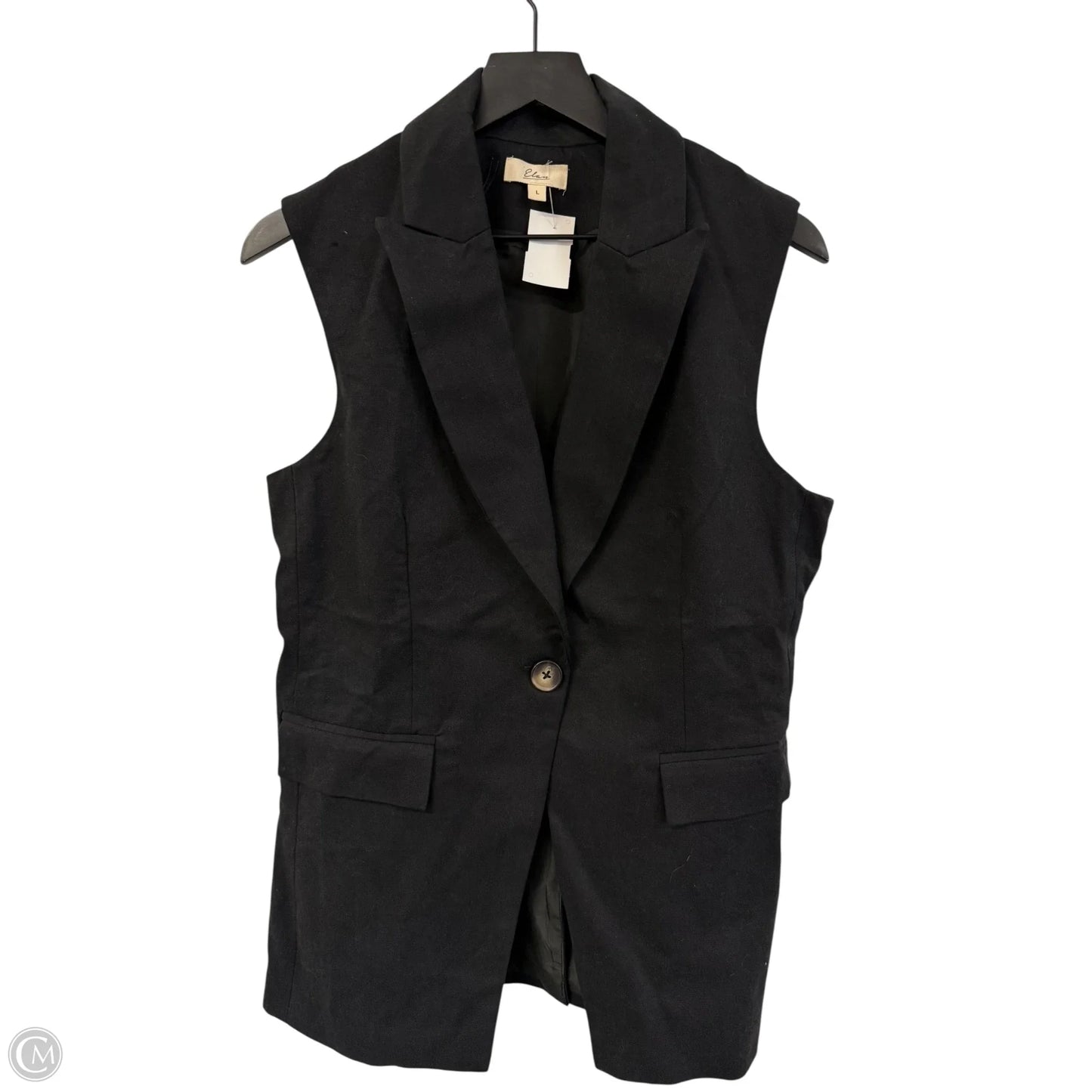 Vest Other By Elan In Black, Size: L