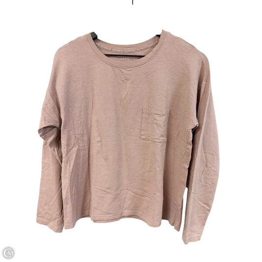 Top Long Sleeve Basic By Danskin In Pink, Size: L