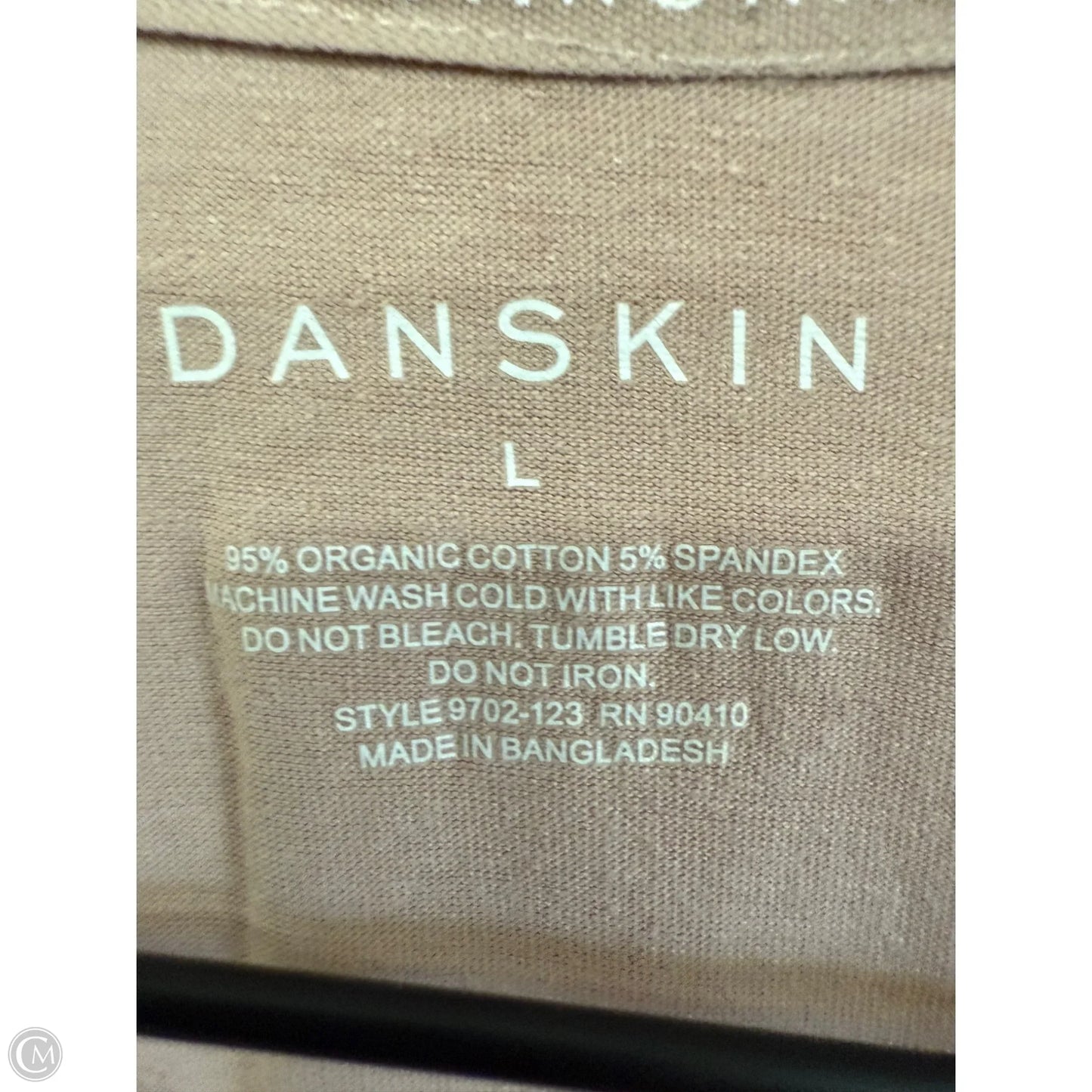 Top Long Sleeve Basic By Danskin In Pink, Size: L