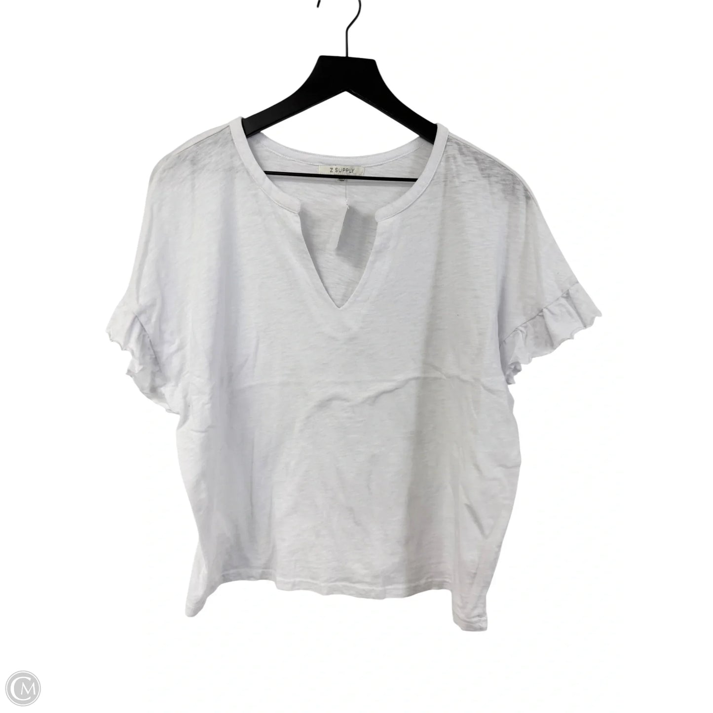 Top Short Sleeve By Z Supply In White, Size: M