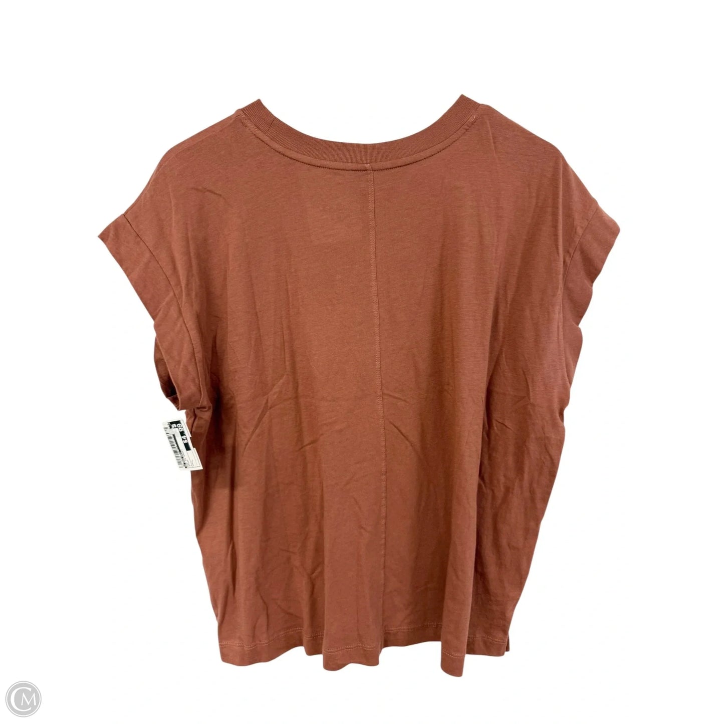 Top Short Sleeve Basic By A New Day In Brown, Size: L