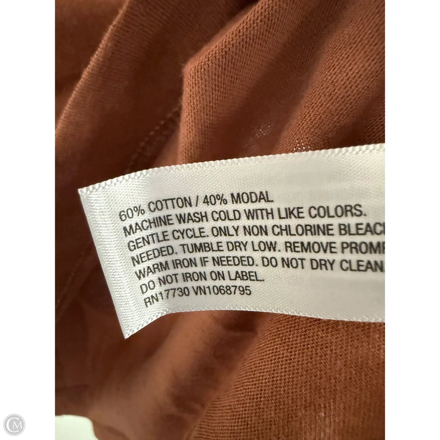 Top Short Sleeve Basic By A New Day In Brown, Size: L