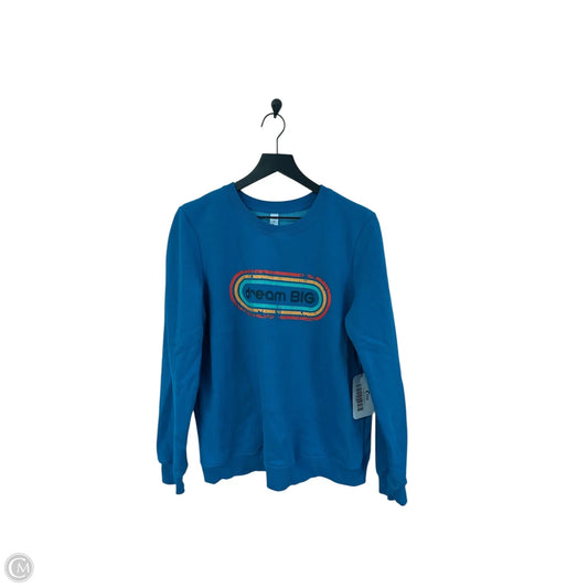 Sweatshirt Crewneck By Zyia In Blue, Size: S