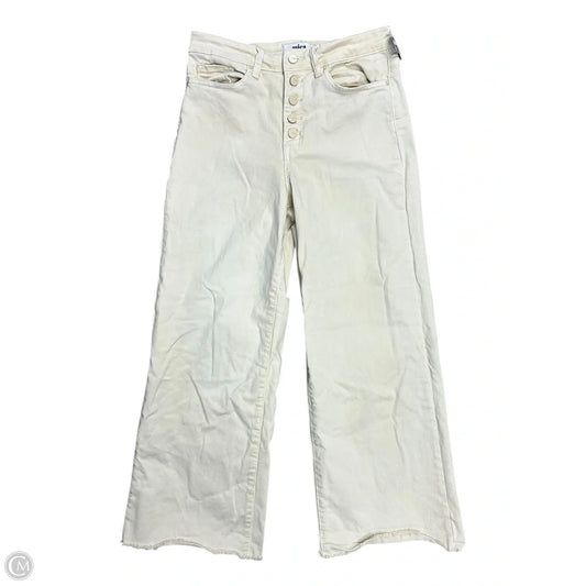 Jeans Wide Leg By Cmc In Cream Denim, Size: 8