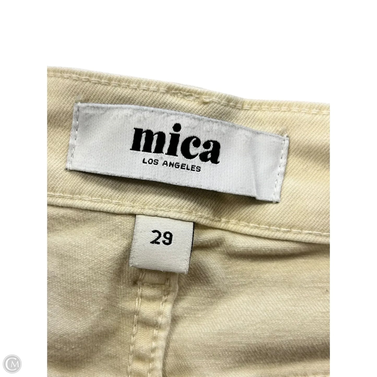 Jeans Wide Leg By Cmc In Cream Denim, Size: 8