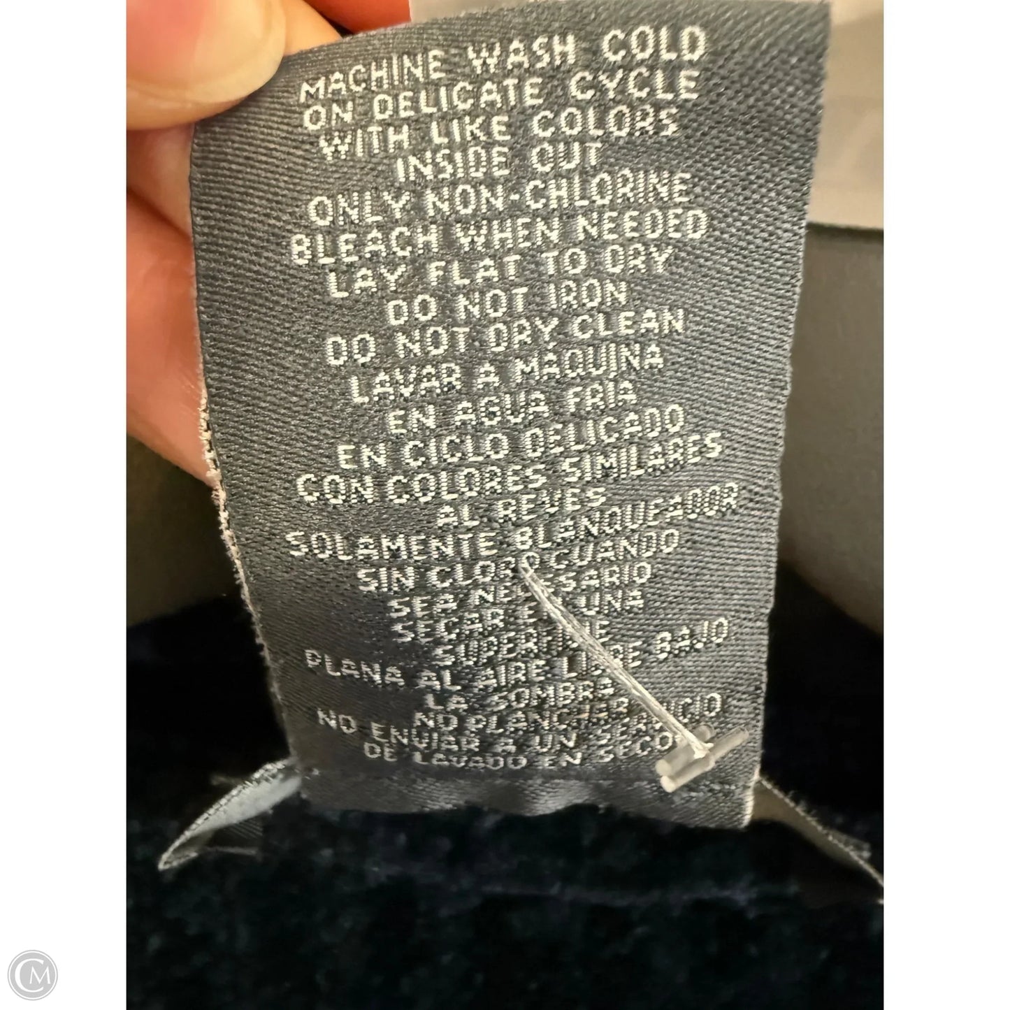 Sweater Cardigan By Matty M In Navy, Size: L