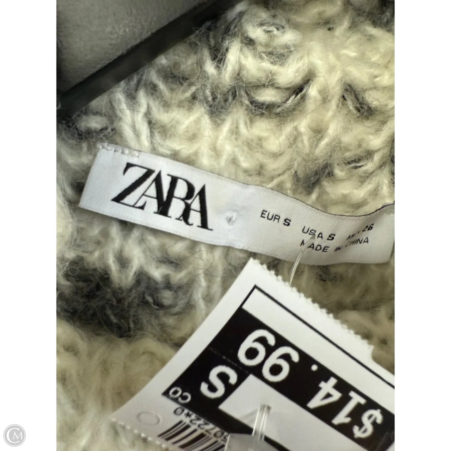Vest Sweater By Zara In Grey, Size: S