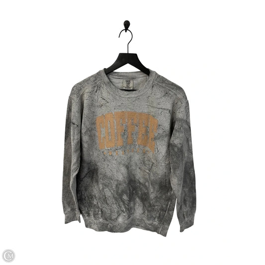 Sweatshirt Crewneck By Comfort Colors In Grey, Size: M