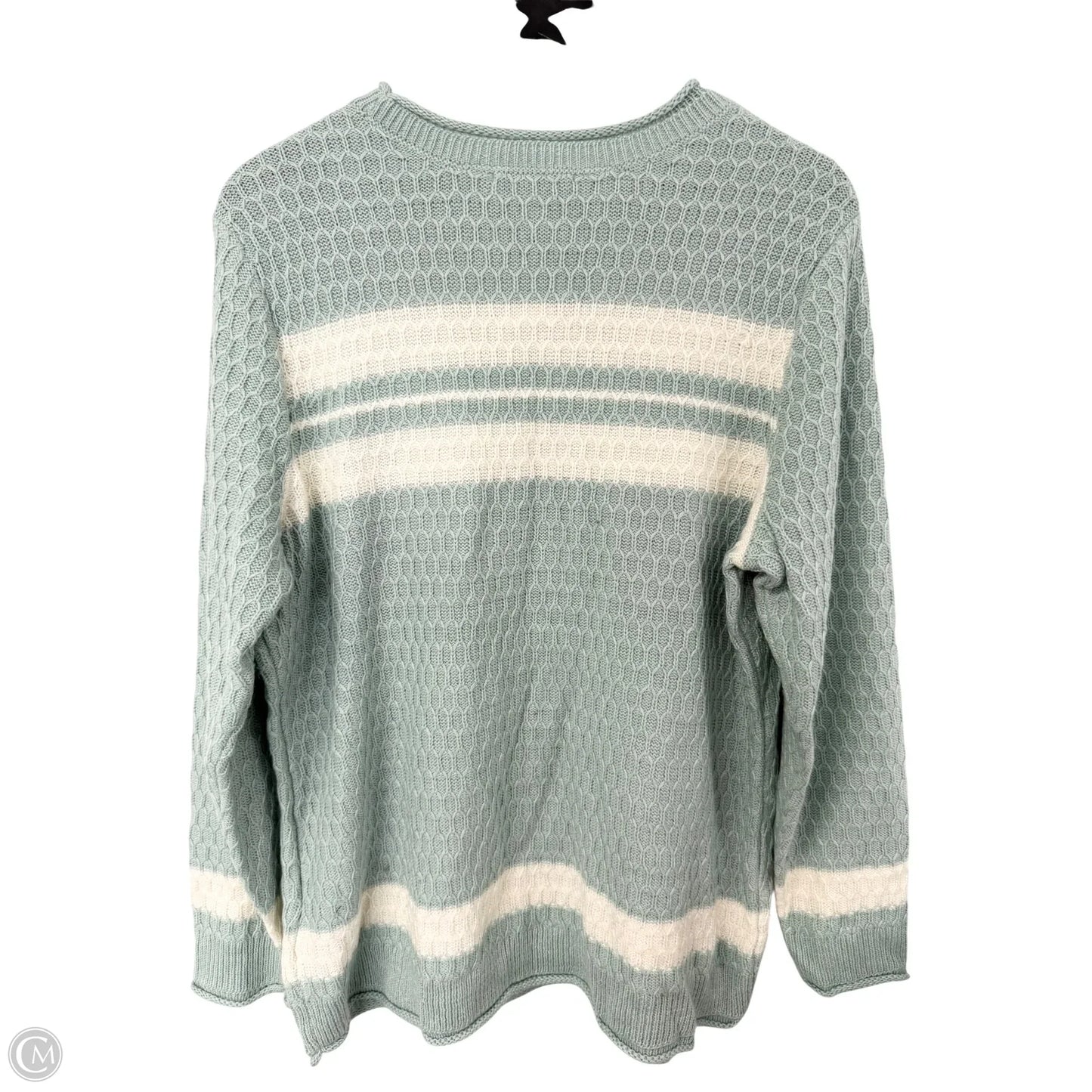 Sweater By Christopher And Banks In Blue & White, Size: Xl