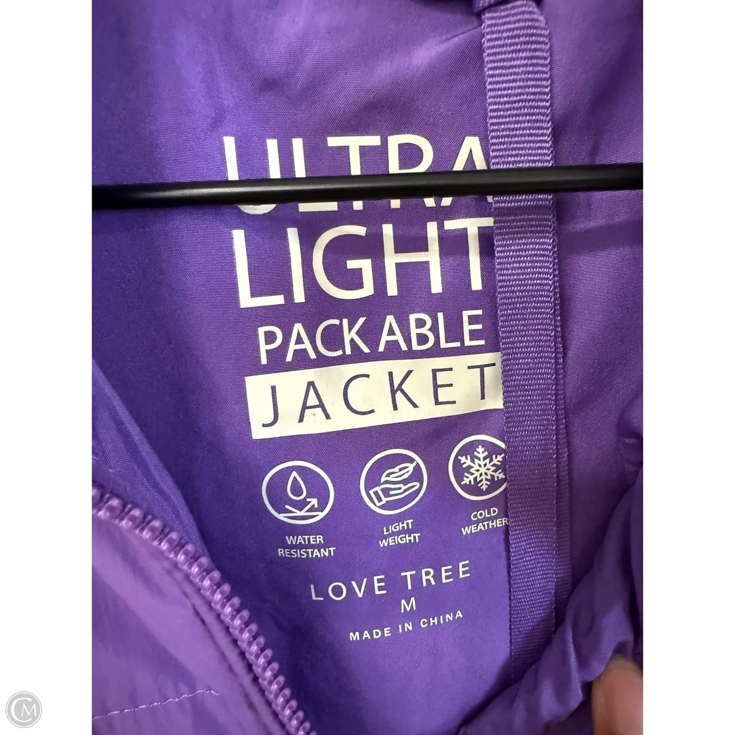 Jacket Puffer & Quilted By Love Tree In Purple, Size: M