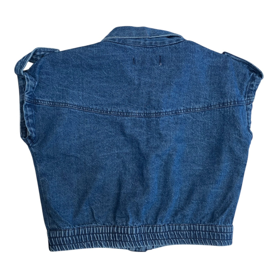 Top Ss By Cmc In Blue Denim, Size:S