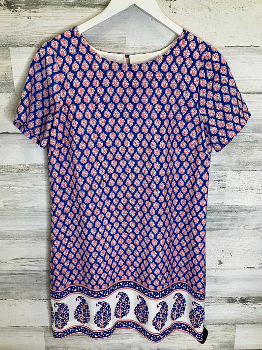 Blue & Orange Dress Casual Short J. Crew, Size S