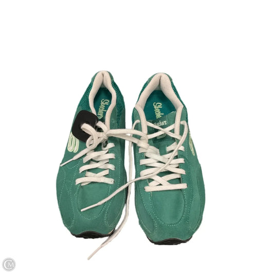 Shoes Sneakers By Skechers In Green, Size: 7