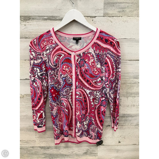 Sweater Cardigan By Talbots In Pink, Size: Sp