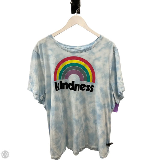 Top Short Sleeve By Lane Bryant In Blue, Size: 3x