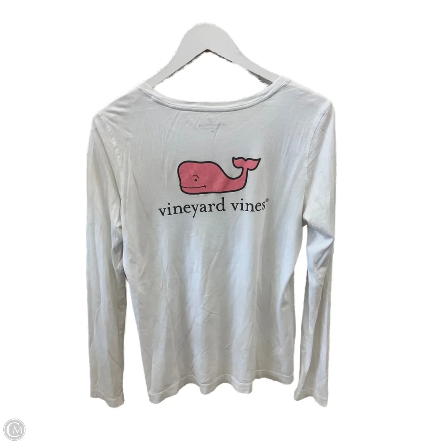 Top Long Sleeve Basic By Vineyard Vines In White, Size: M