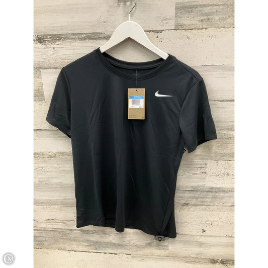 Athletic Top Short Sleeve By Nike Apparel In Black, Size: M