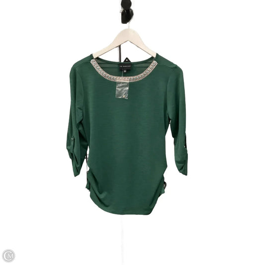 Top 3/4 Sleeve By Workshop In Green, Size: M
