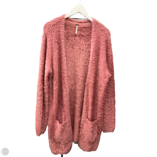 Sweater Cardigan By Free People In Pink, Size: S