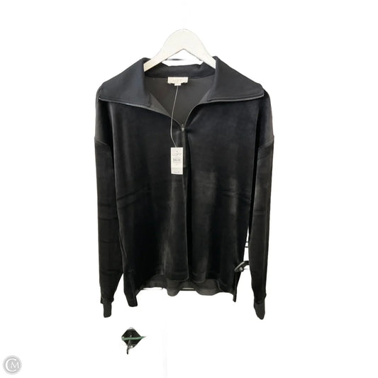 Sweatshirt Collar By Loft In Black, Size: M