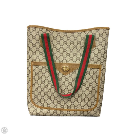 Tote Luxury Designer By Gucci, Size: Large