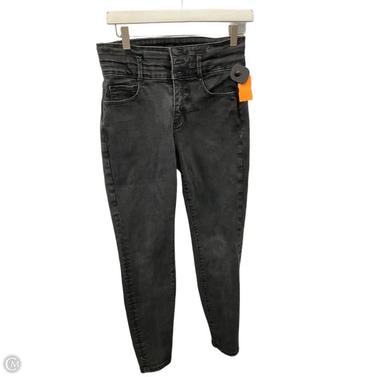 Jeans Skinny By Ann Taylor In Black Denim, Size: 4