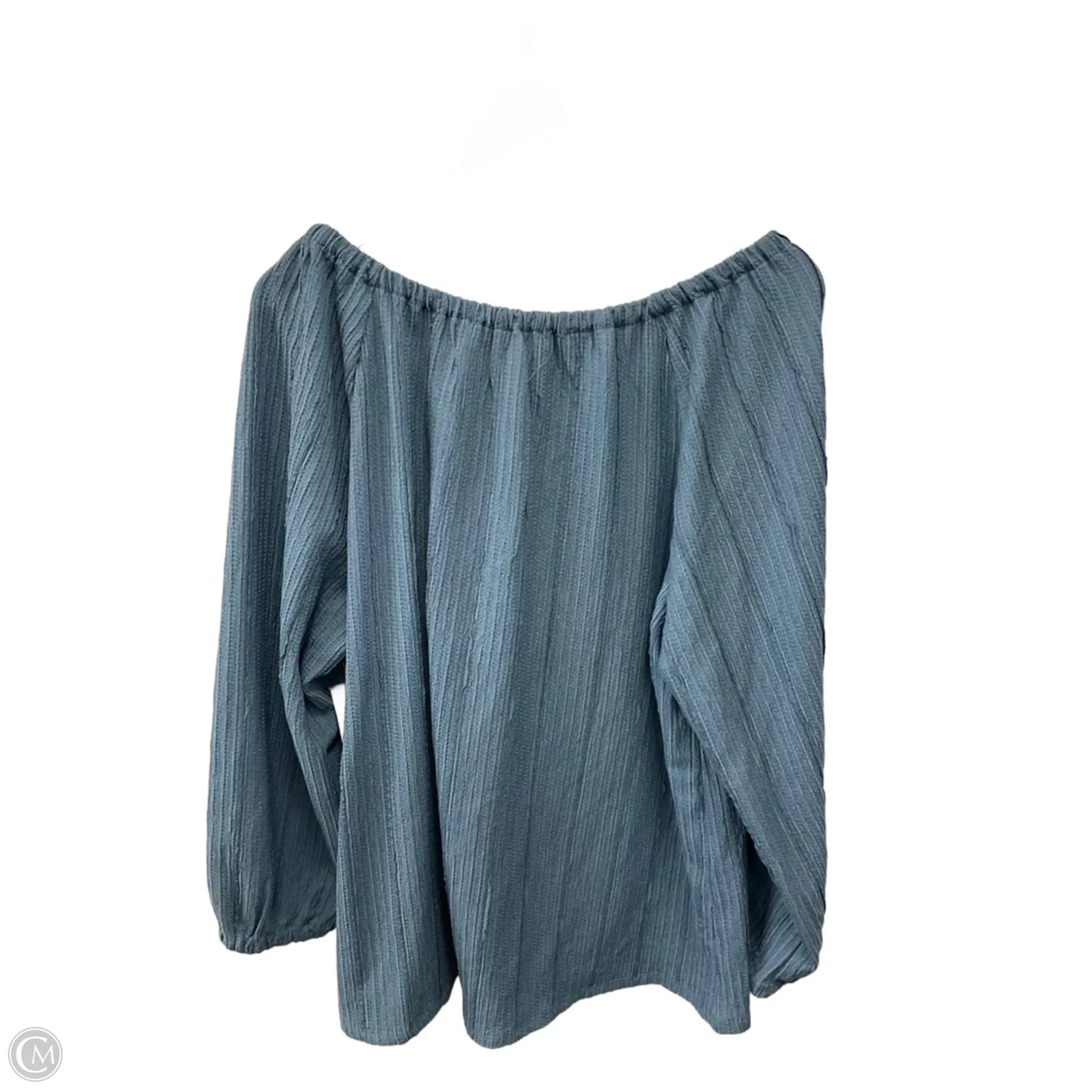 Top Long Sleeve By Daily Thread In Blue, Size: 1x