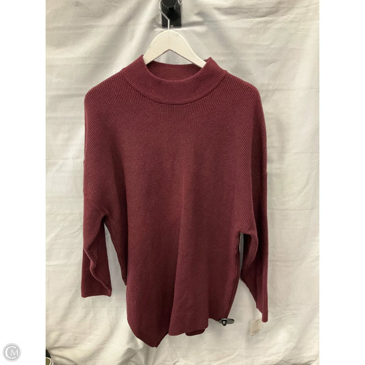 Top Long Sleeve By Ophelia Roe In Maroon, Size: 2x