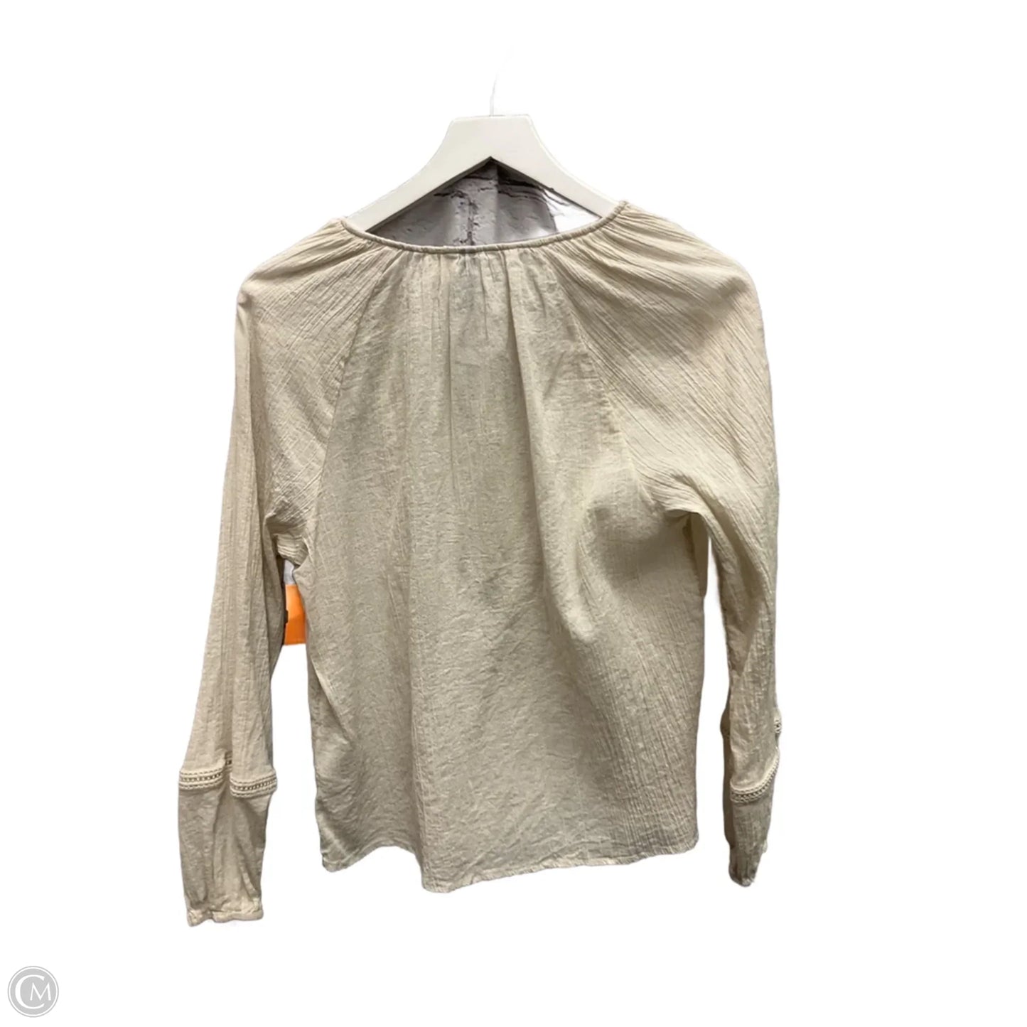 Top Long Sleeve By Divided In Beige, Size: M