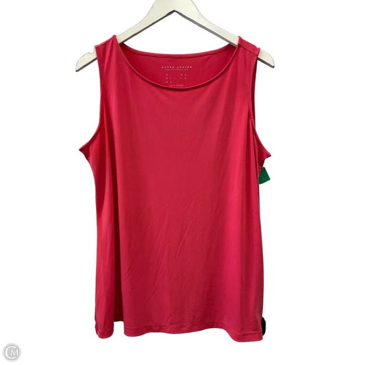 Top Sleeveless By Susan Graver In Coral, Size: L