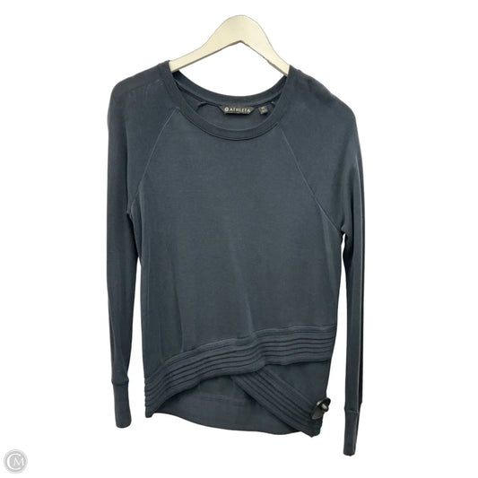 Athletic Top Long Sleeve Crewneck By Athleta In Navy, Size: Xs
