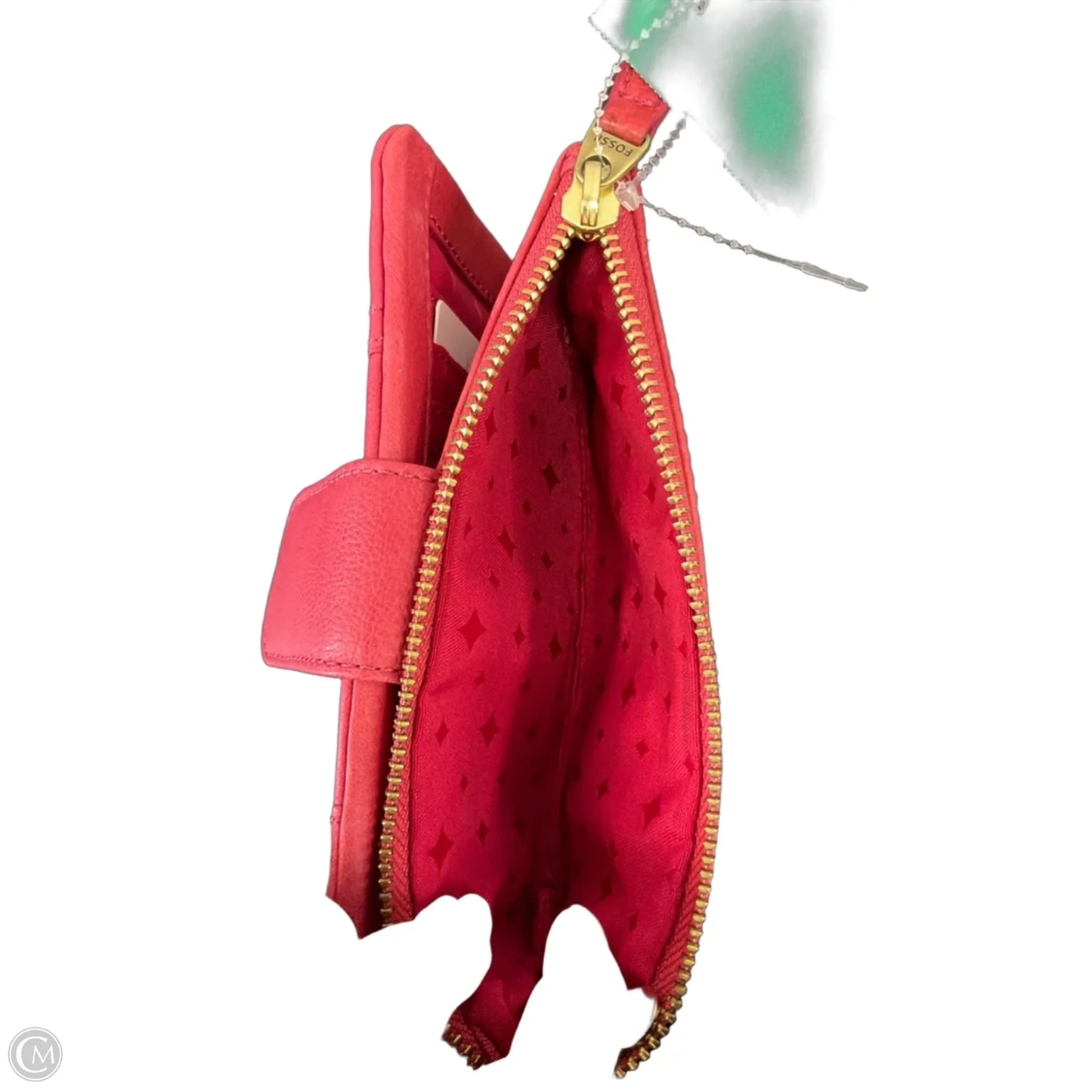 Wallet Leather By Fossil, Size: Medium