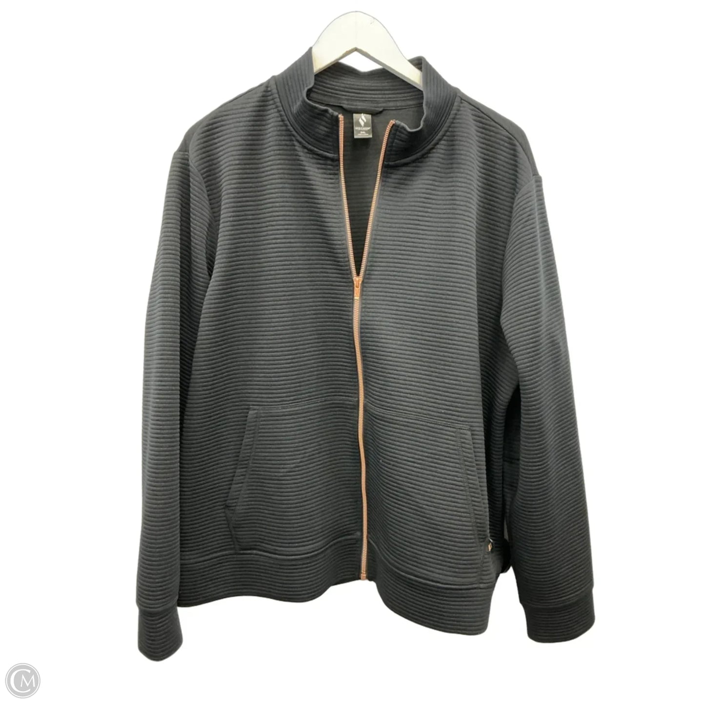 Athletic Jacket By Skechers In Black, Size: 2x