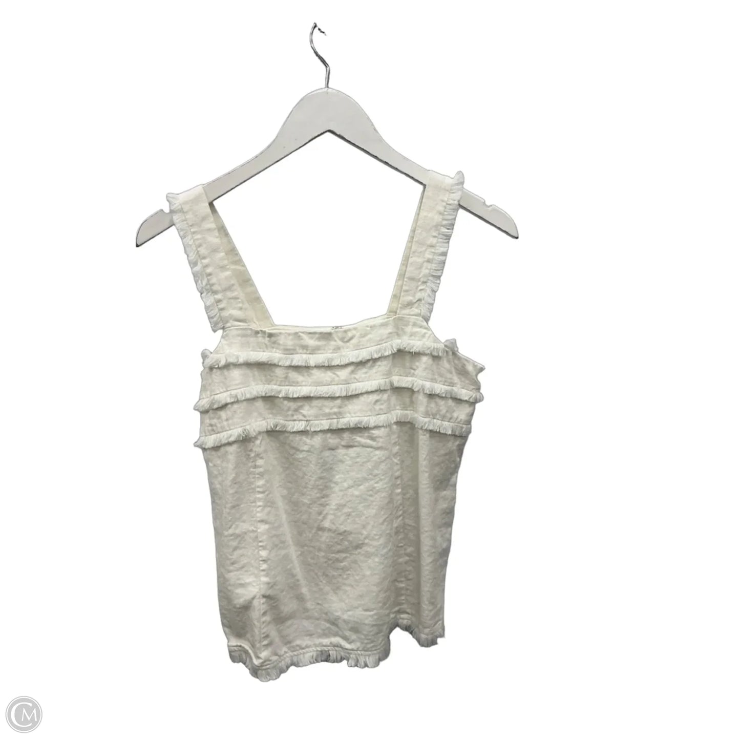 Top Sleeveless By Loft In White, Size: S
