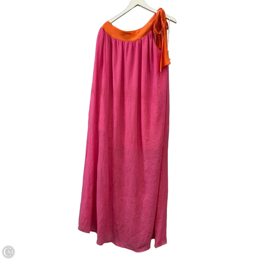 Dress Casual Maxi By Aakaa In Orange & Pink, Size: S