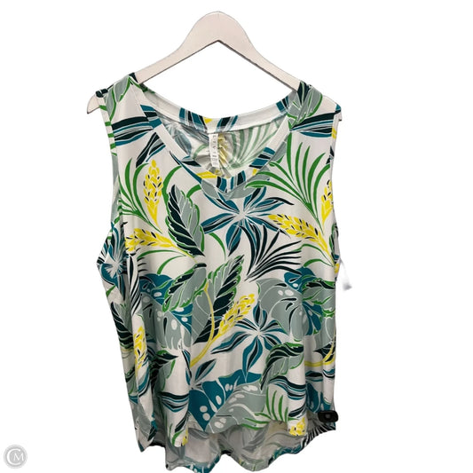 Top Sleeveless By Livi Active In Multi-colored, Size: 1x