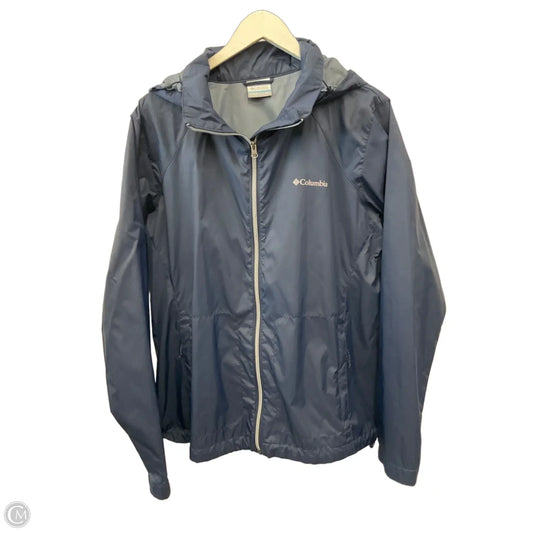 Jacket Windbreaker By Columbia In Navy, Size: Xxl