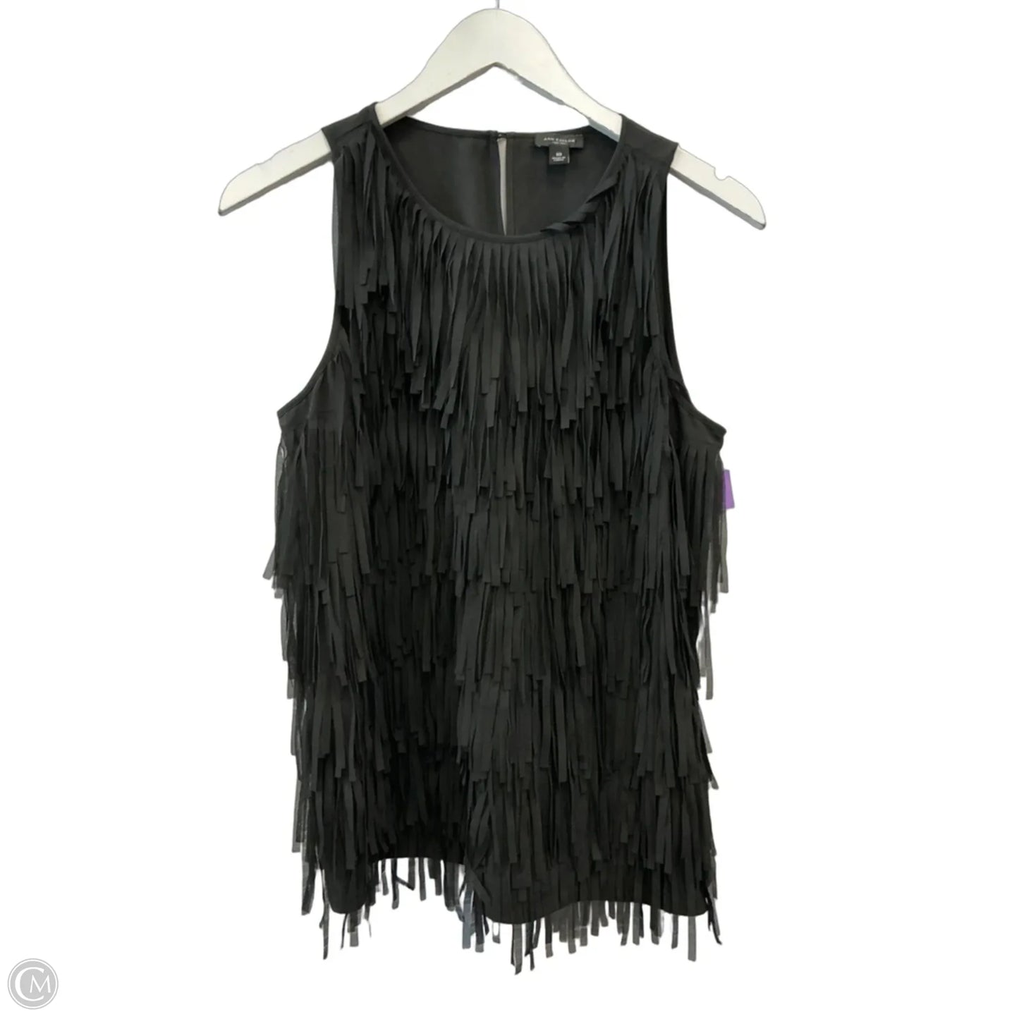 Blouse Sleeveless By Ann Taylor In Black, Size: M