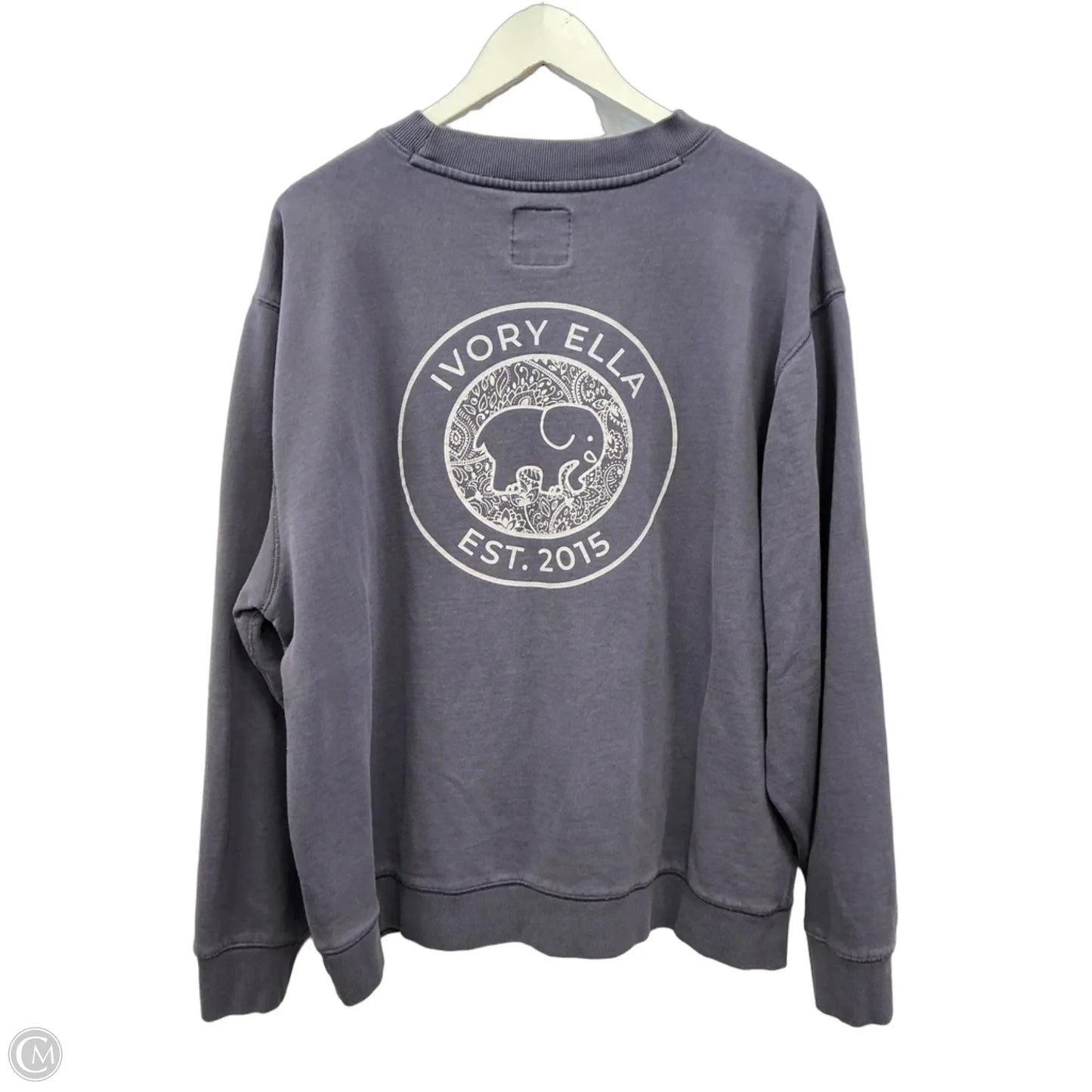 Sweatshirt Crewneck By Ivory Ella In Blue, Size: Xl