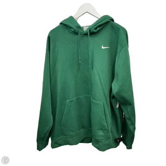Athletic Sweatshirt Hoodie By Nike Apparel In Green, Size: Xxl