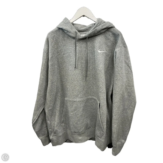 Athletic Sweatshirt Hoodie By Nike Apparel In Grey, Size: Xxl
