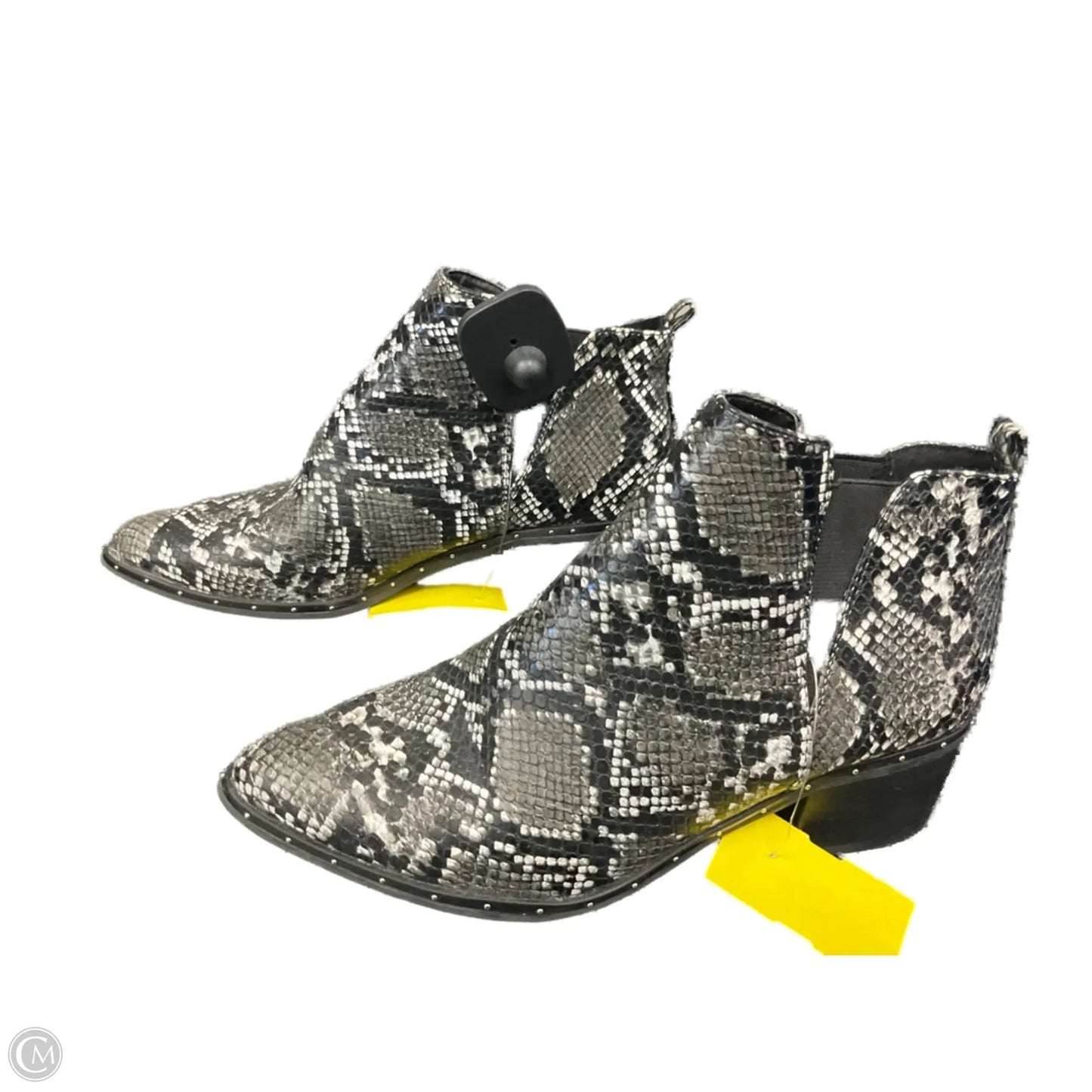 Boots Ankle Heels By Bar Iii In Snakeskin Print, Size: 6