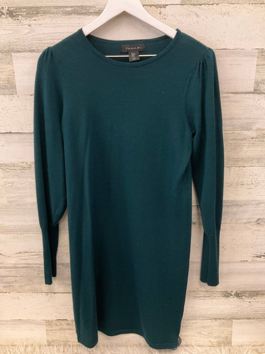 Dress Casual Midi By Tahari By Arthur Levine In Teal, Size: M