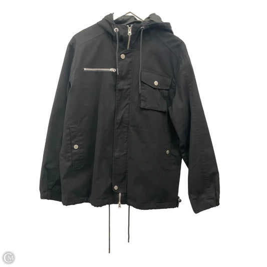 Jacket Utility By Clothes Mentor In Black, Size: L